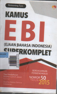 Kamus EBI (Ejaan Bahasa Indonesia) Superkomplet